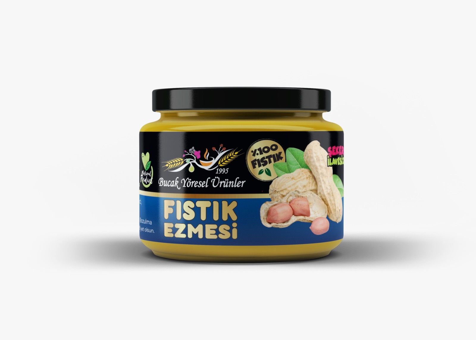 Fıstık Ezmesi 300G Katkısız, Şeker ilavesiz, %100 Yer Fıstığı