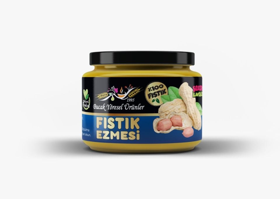 Fıstık Ezmesi 300G Katkısız, Şeker ilavesiz, %100 Yer Fıstığı