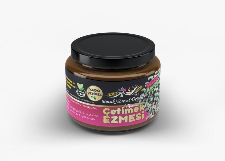 Çetimek Ezmesi 300G Katkısız, Şeker İlavesiz %100 Çetimek (Menengiç)