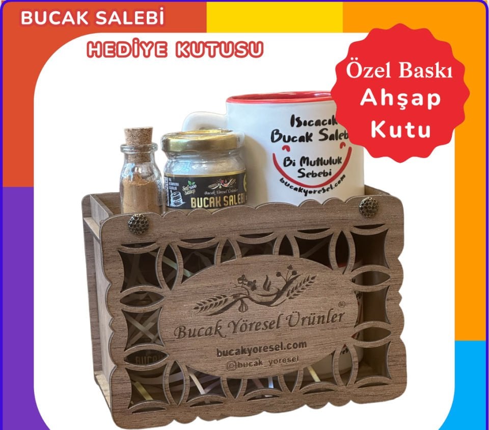 Bucak Salebi Hediye Kutusu, 25g Salepli