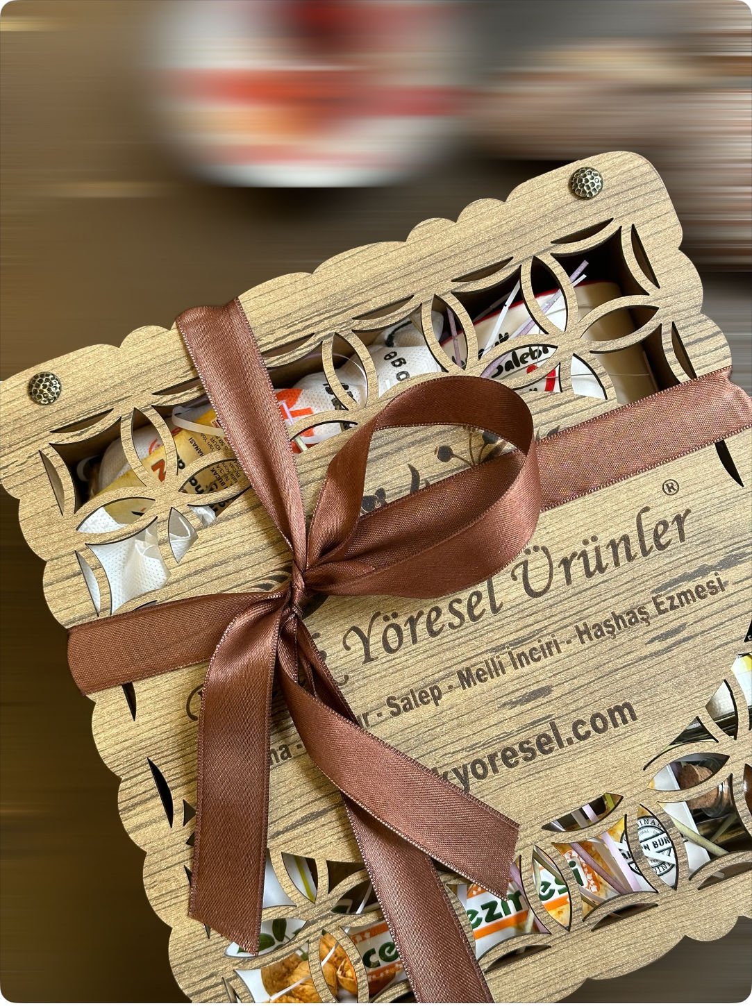 Yöresel Ürünler Kutusu, Baskılı Ahşap Kutu