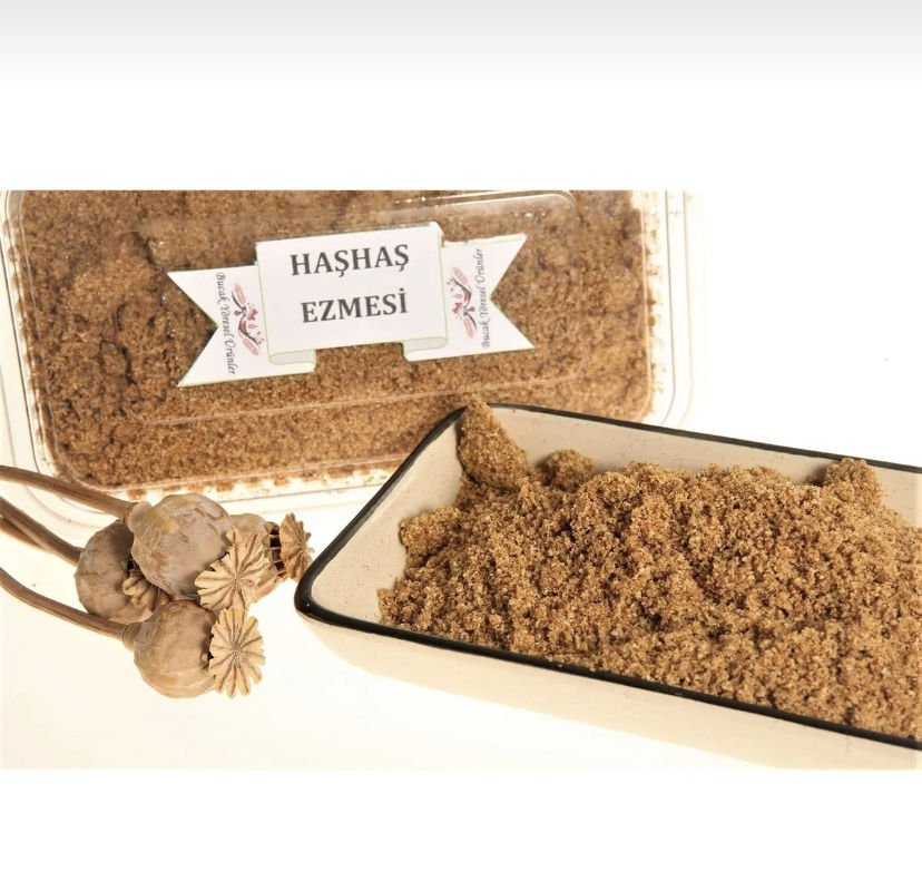 Haşhaş Ezmesi 500G Tek Çekilmiş, Az Ezilmiş