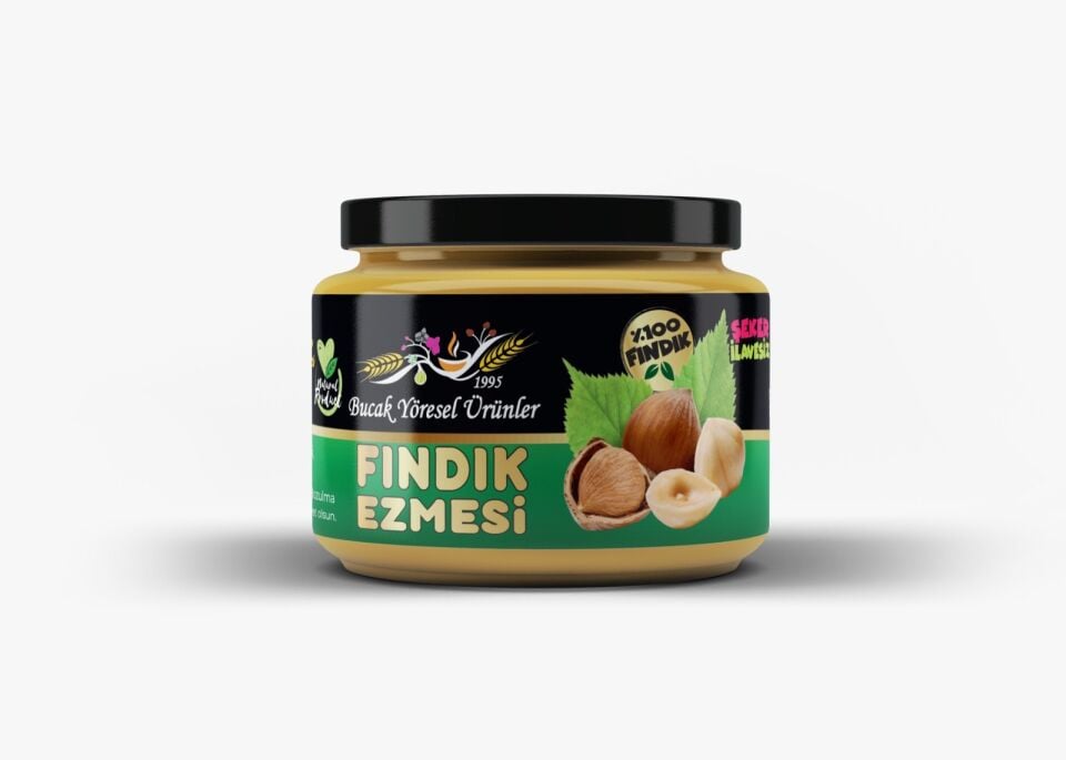 Fındık Ezmesi 300G Katkısız, Şeker İlavesiz %100 Fındık